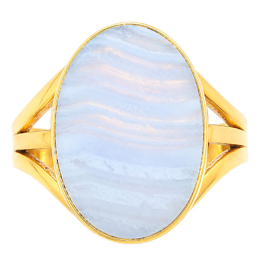 Blue Lace Agate Ring size-8 RM-1003 TR01594
