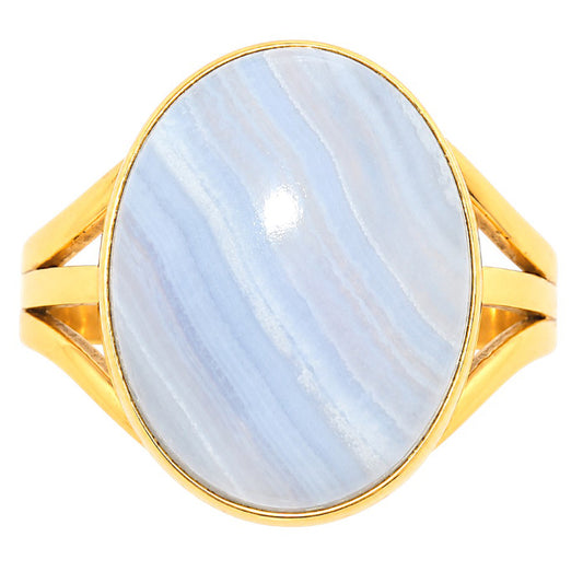 Blue Lace Agate Ring size-9 RM-1003 TR01597