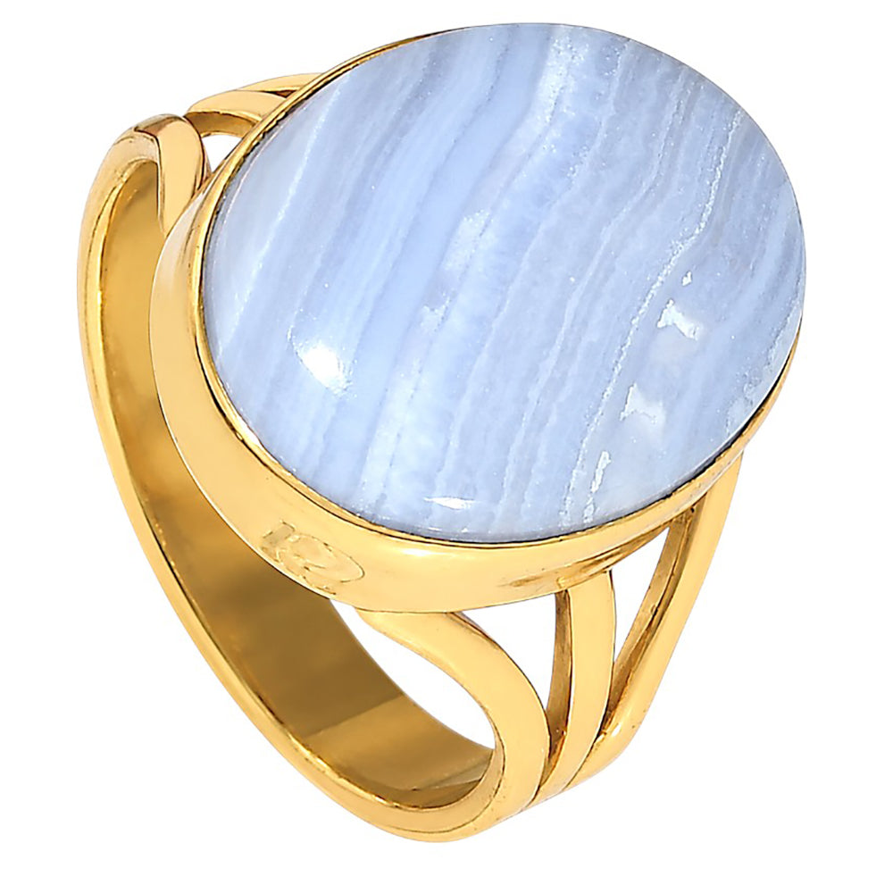 Blue Lace Agate Ring size-9 RM-1003 TR01597