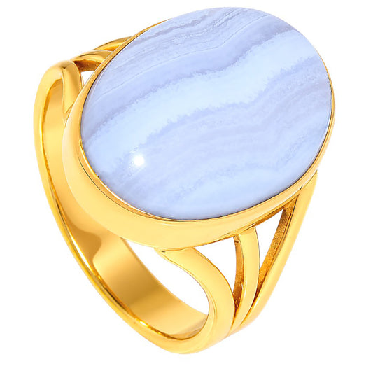 Blue Lace Agate Ring size-9 RM-1003 TR01598