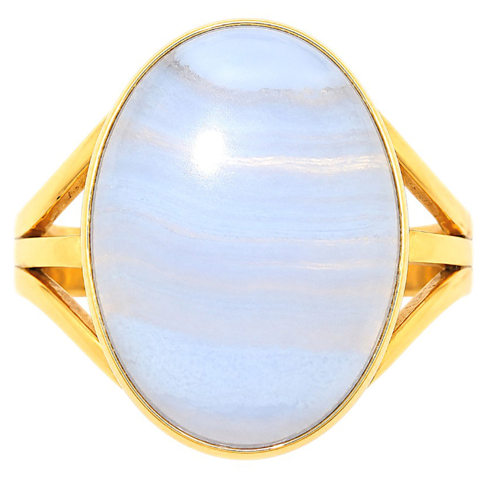 Blue Lace Agate Ring size-9 RM-1003 TR01599