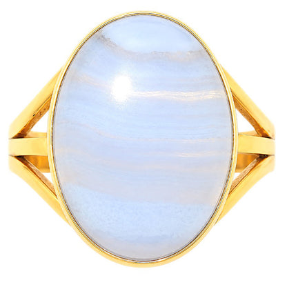 Blue Lace Agate Ring size-9 RM-1003 TR01599