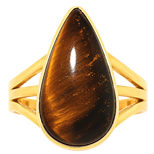Blue Tiger Eye Ring size-6 RM-1003 TR01605