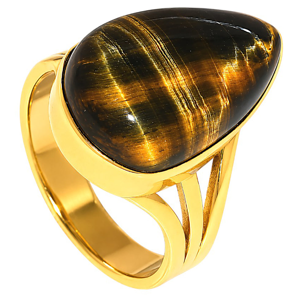 Blue Tiger Eye Ring size-7 RM-1003 TR01607