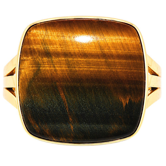 Blue Tiger Eye Ring size-7 RM-1003 TR01608