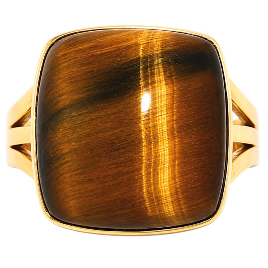 Blue Tiger Eye Ring size-7 RM-1003 TR01609