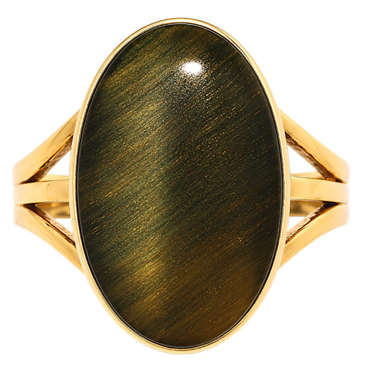 Blue Tiger Eye Ring size-8 RM-1003 TR01612