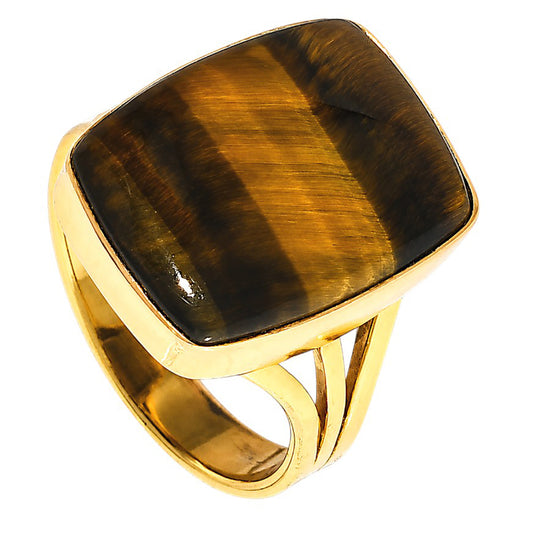 Blue Tiger Eye Ring size-8.5 RM-1003 TR01613