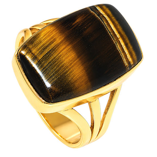 Blue Tiger Eye Ring size-9 RM-1003 TR01614