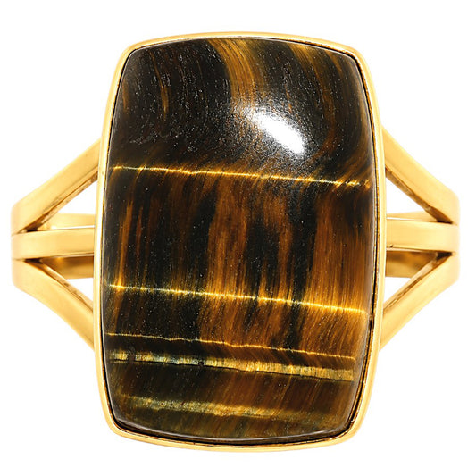 Blue Tiger Eye Ring size-10 RM-1003 TR01617