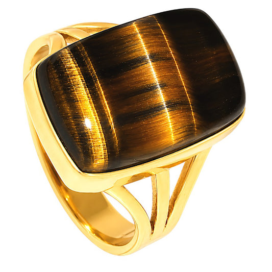 Blue Tiger Eye Ring size-10 RM-1003 TR01617