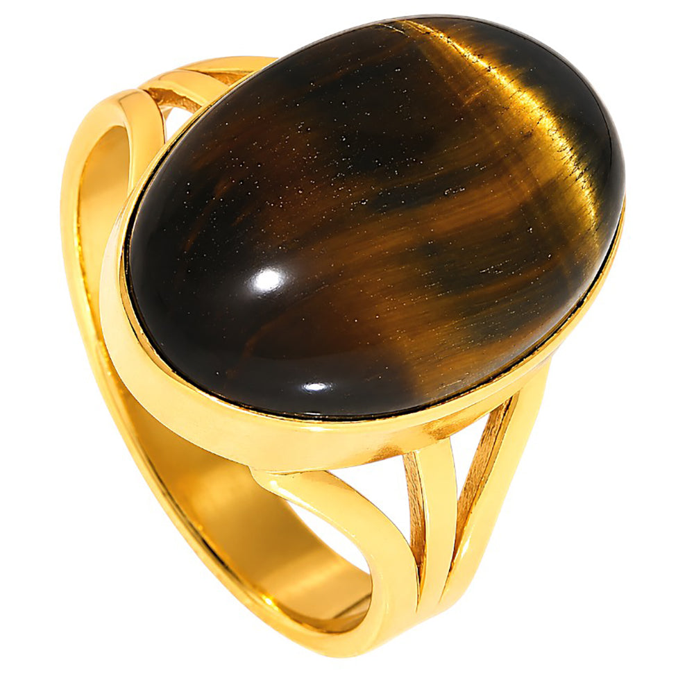 Blue Tiger Eye Ring size-10 RM-1003 TR01618