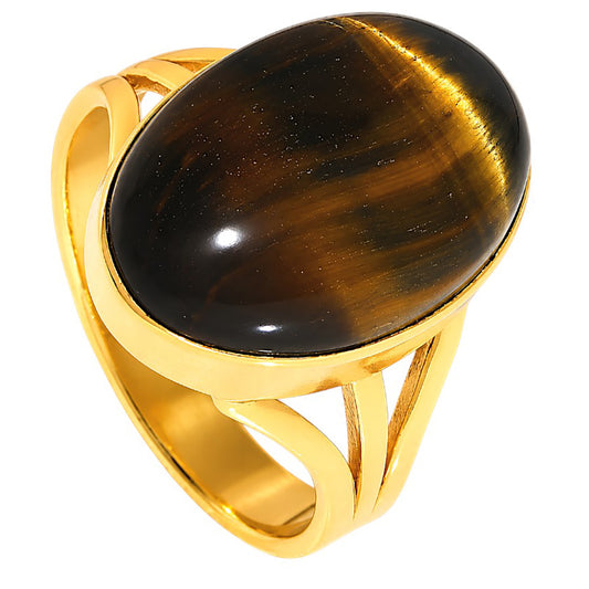 Blue Tiger Eye Ring size-10 RM-1003 TR01618