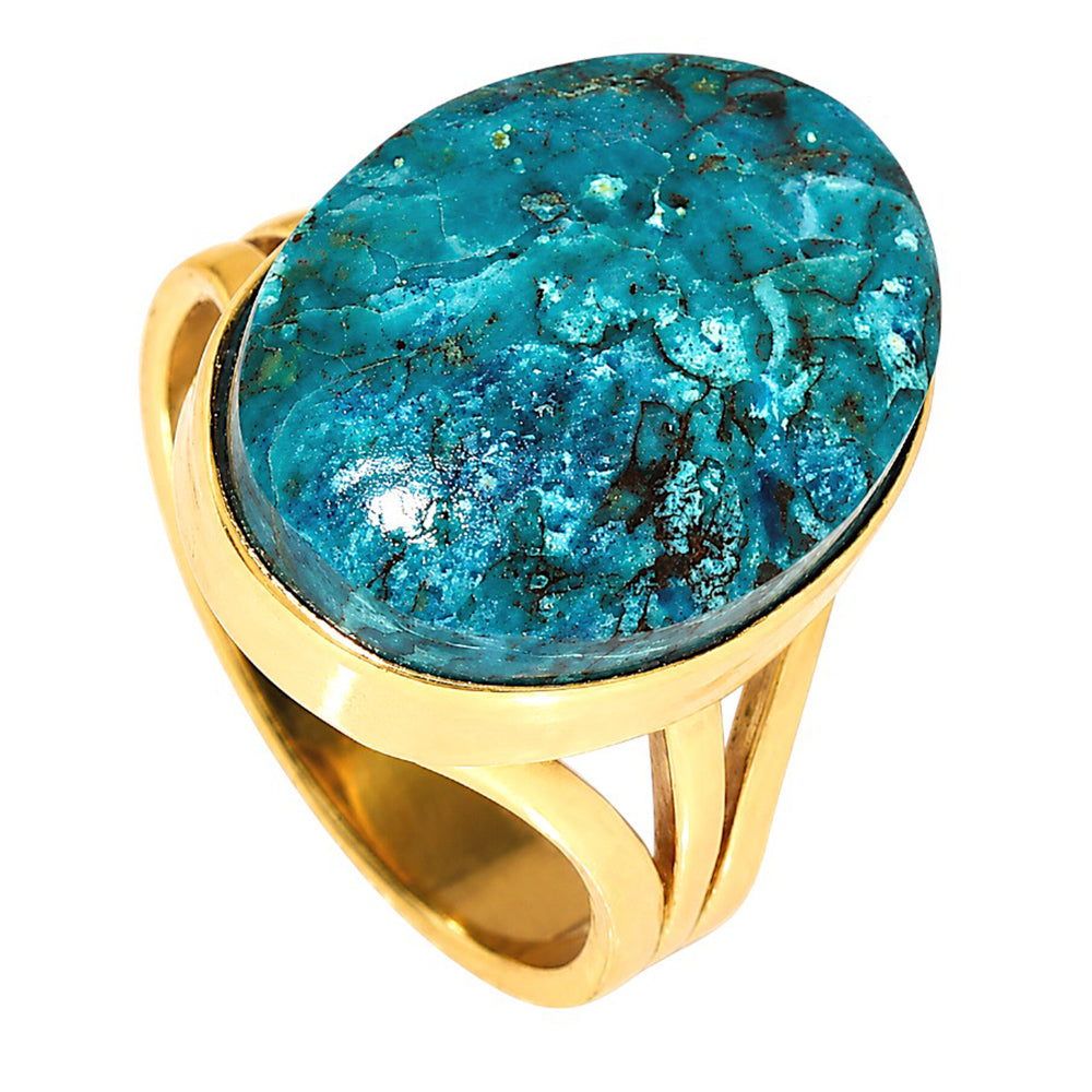 Shattuckite Ring size-6.5 RM-1003 TR01621