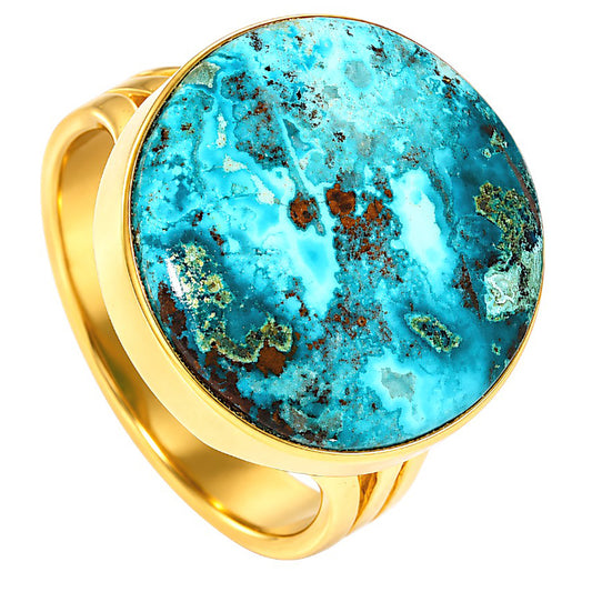 Shattuckite Ring size-8 RM-1003 TR01624