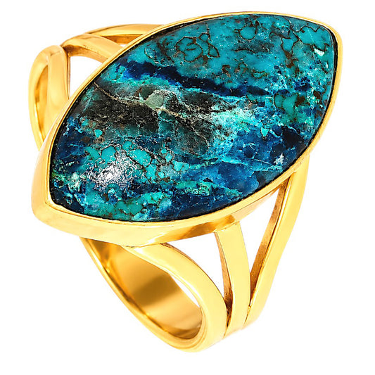 Shattuckite Ring size-9 RM-1003 TR01626