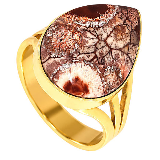 Mexican Bird Eye Ring size-7 RM-1003 TR01635