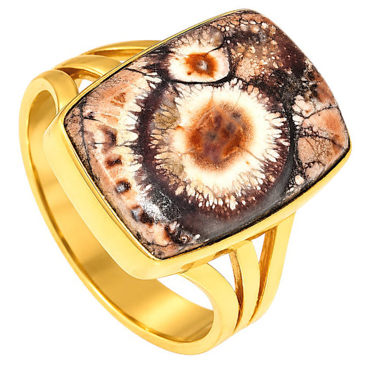 Mexican Bird Eye Ring size-7 RM-1003 TR01636