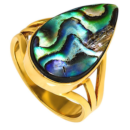 Abalone Shell Ring size-6 RM-1003 TR01658