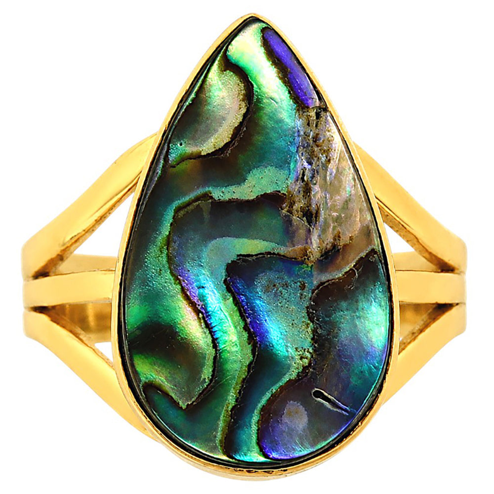 Abalone Shell Ring size-6 RM-1003 TR01658