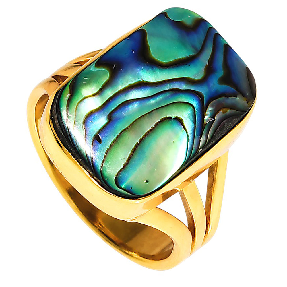 Abalone Shell Ring size-6 RM-1003 TR01659
