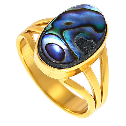 Abalone Shell Ring size-7 RM-1003 TR01662