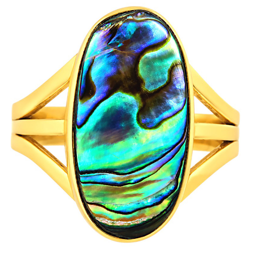 Abalone Shell Ring size-8 RM-1003 TR01663