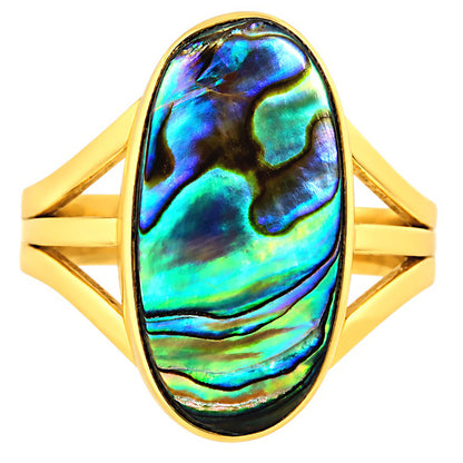 Abalone Shell Ring size-8 RM-1003 TR01663