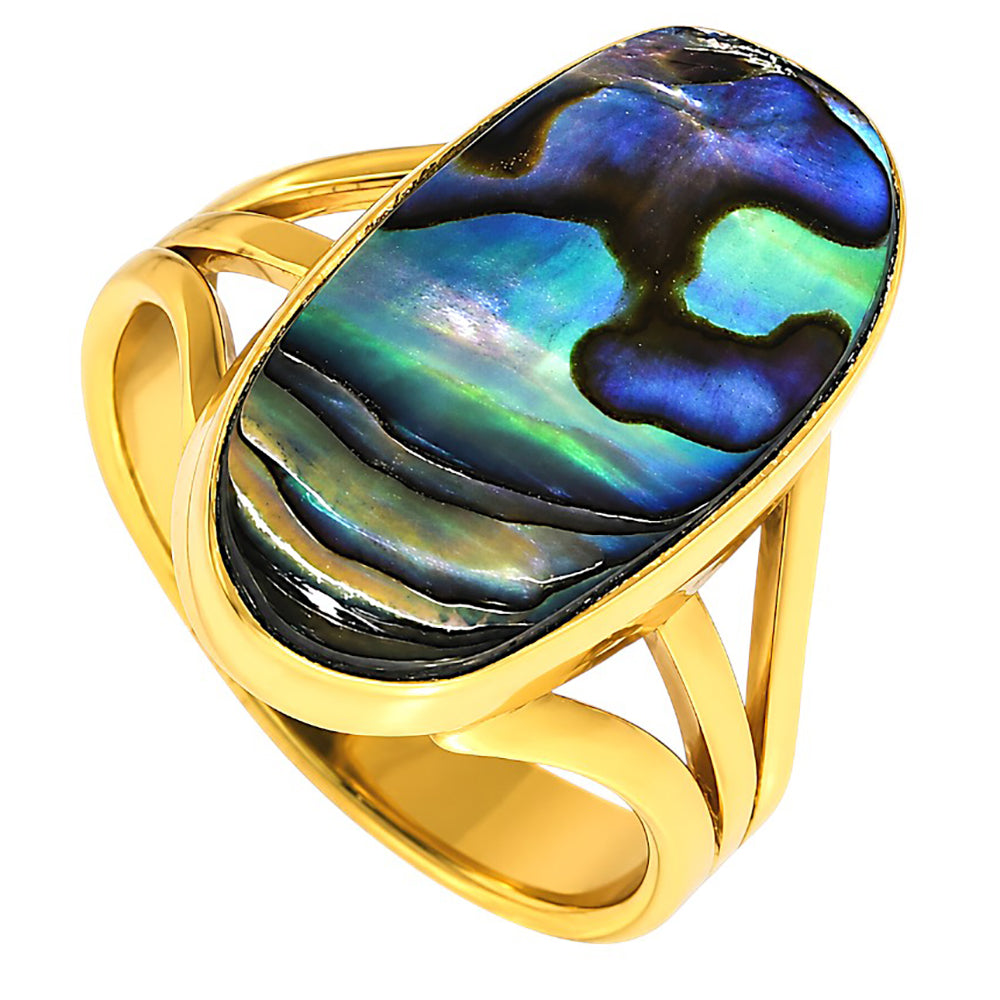 Abalone Shell Ring size-8 RM-1003 TR01663