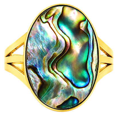 Abalone Shell Ring size-10 RM-1003 TR01670