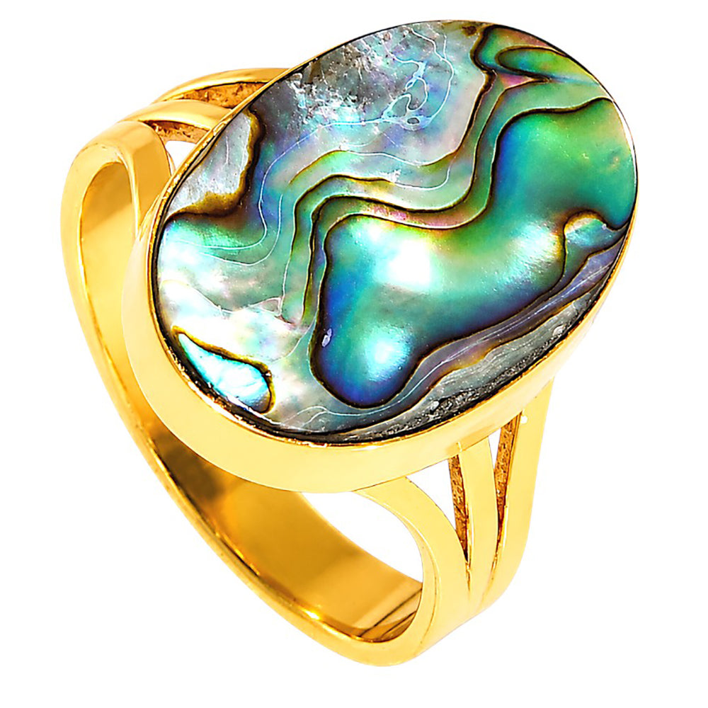 Abalone Shell Ring size-10 RM-1003 TR01670