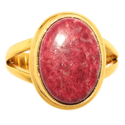 Pink Thulite Ring size-6 RM-1008 TR01681
