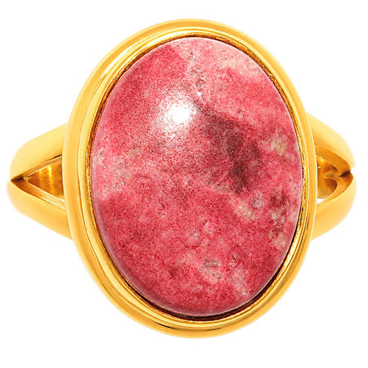 Pink Thulite Ring size-8 RM-1008 TR01683
