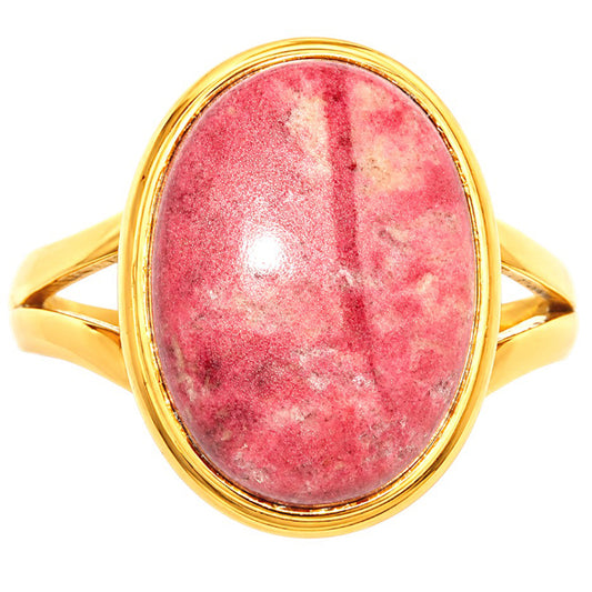 Pink Thulite Ring size-9 RM-1008 TR01685
