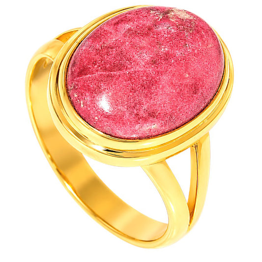 Pink Thulite Ring size-9 RM-1008 TR01686