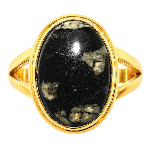 Llanite Blue Opal Crystal Sphere Ring size-6 RM-1008 TR01703