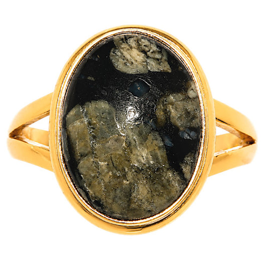 Llanite Blue Opal Crystal Sphere Ring size-10 RM-1008 TR01711