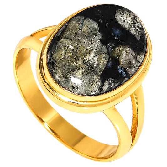 Llanite Blue Opal Crystal Sphere Ring size-10 RM-1008 TR01711