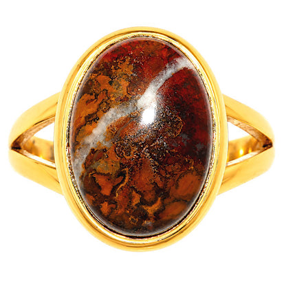 Rare Cady Mountain Agate Ring size-7 RM-1008 TR01717