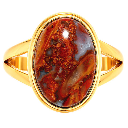 Rare Cady Mountain Agate Ring size-8 RM-1008 TR01720