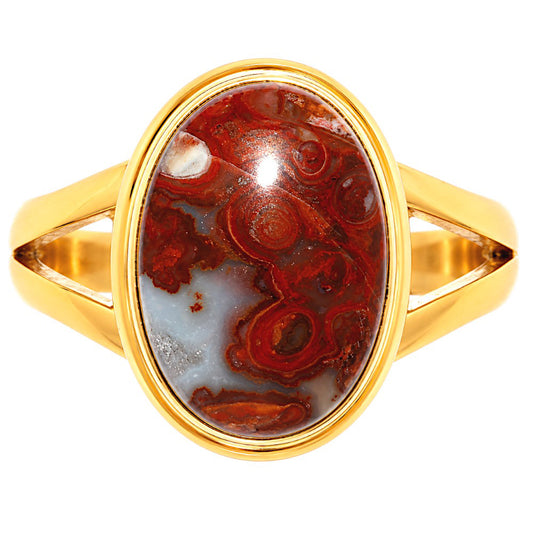 Rare Cady Mountain Agate Ring size-9 RM-1008 TR01722