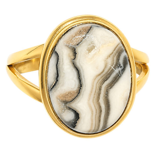 Prairie Agate Ring size-8.5 RM-1008 TR01730