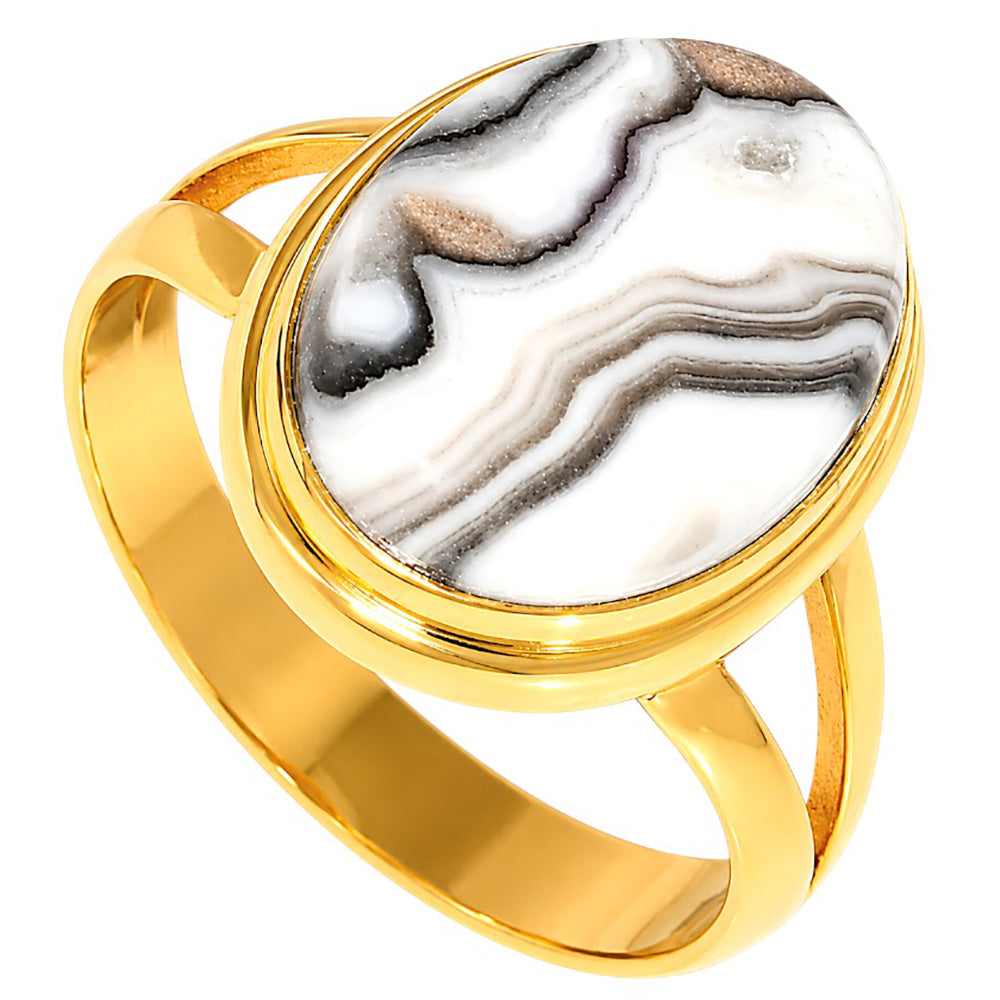 Prairie Agate Ring size-8.5 RM-1008 TR01730