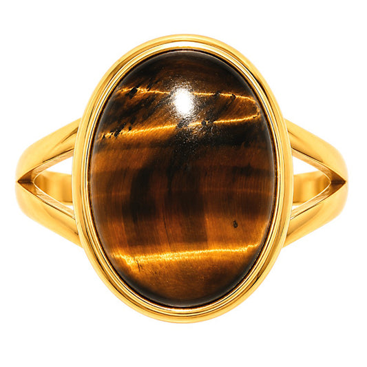 Blue Tiger Eye Ring size-9 RM-1008 TR01764