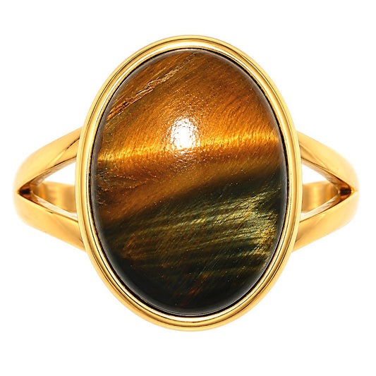 Blue Tiger Eye Ring size-10 RM-1008 TR01767