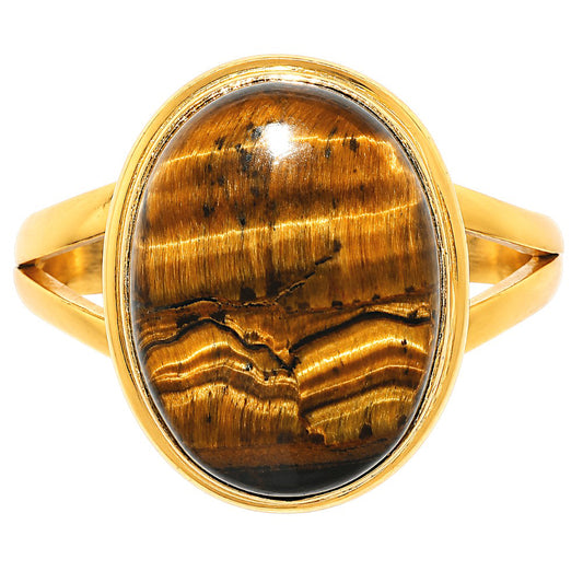 Blue Tiger Eye Ring size-10 RM-1008 TR01770