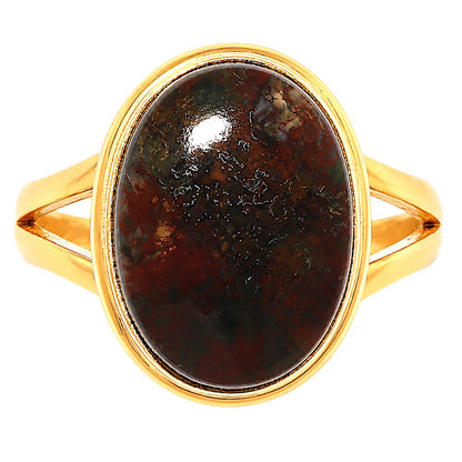Moss Agate Ring size-10 RM-1008 TR01786