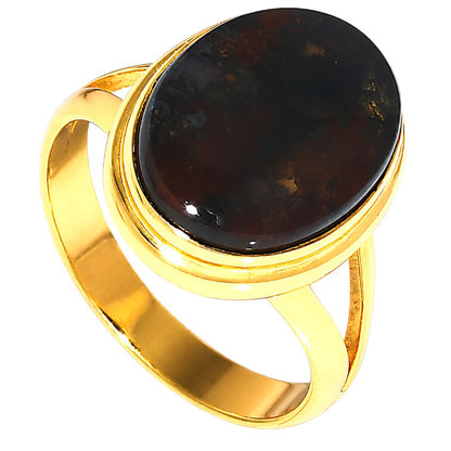 Moss Agate Ring size-9 RM-1008 TR01787