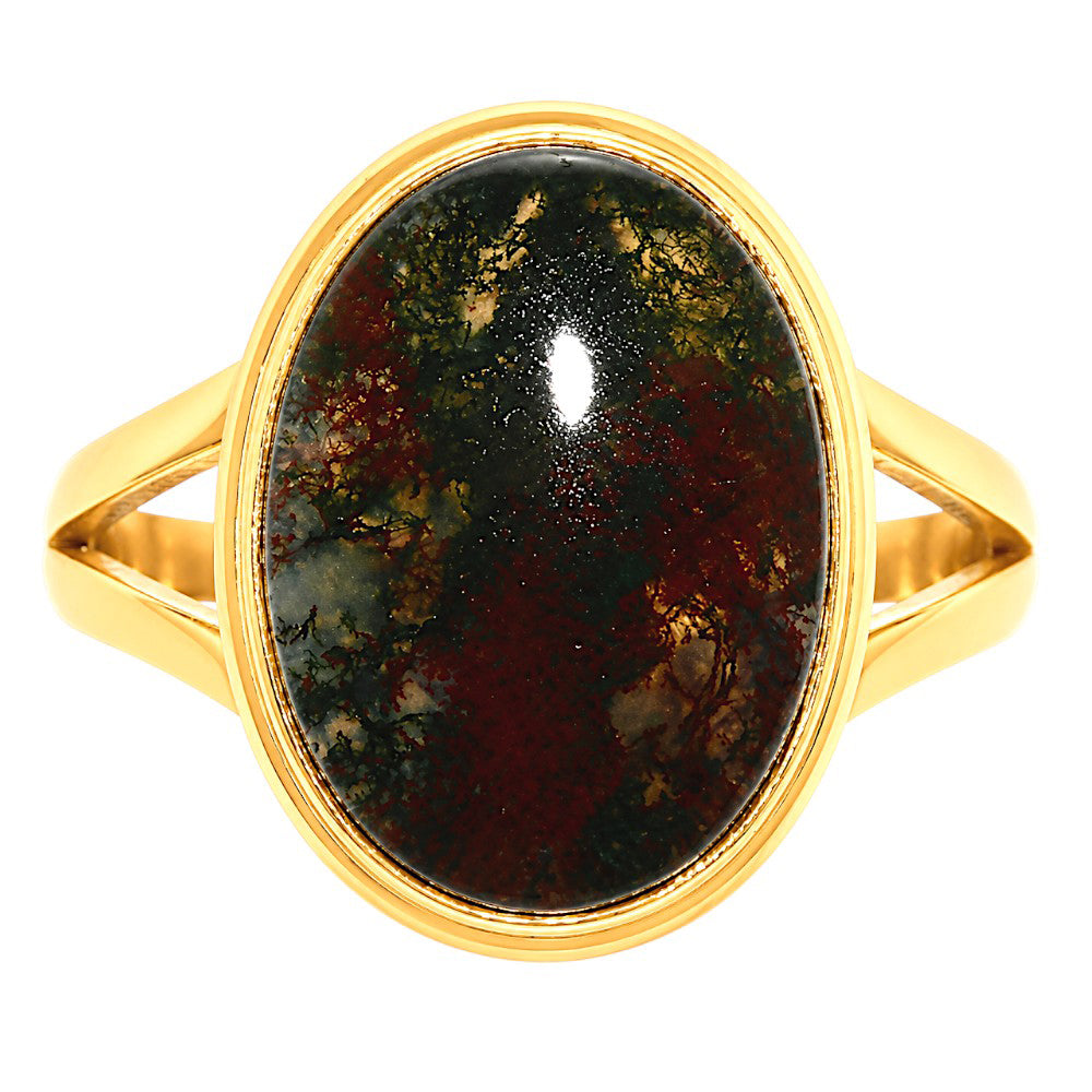 Moss Agate Ring size-9 RM-1008 TR01787