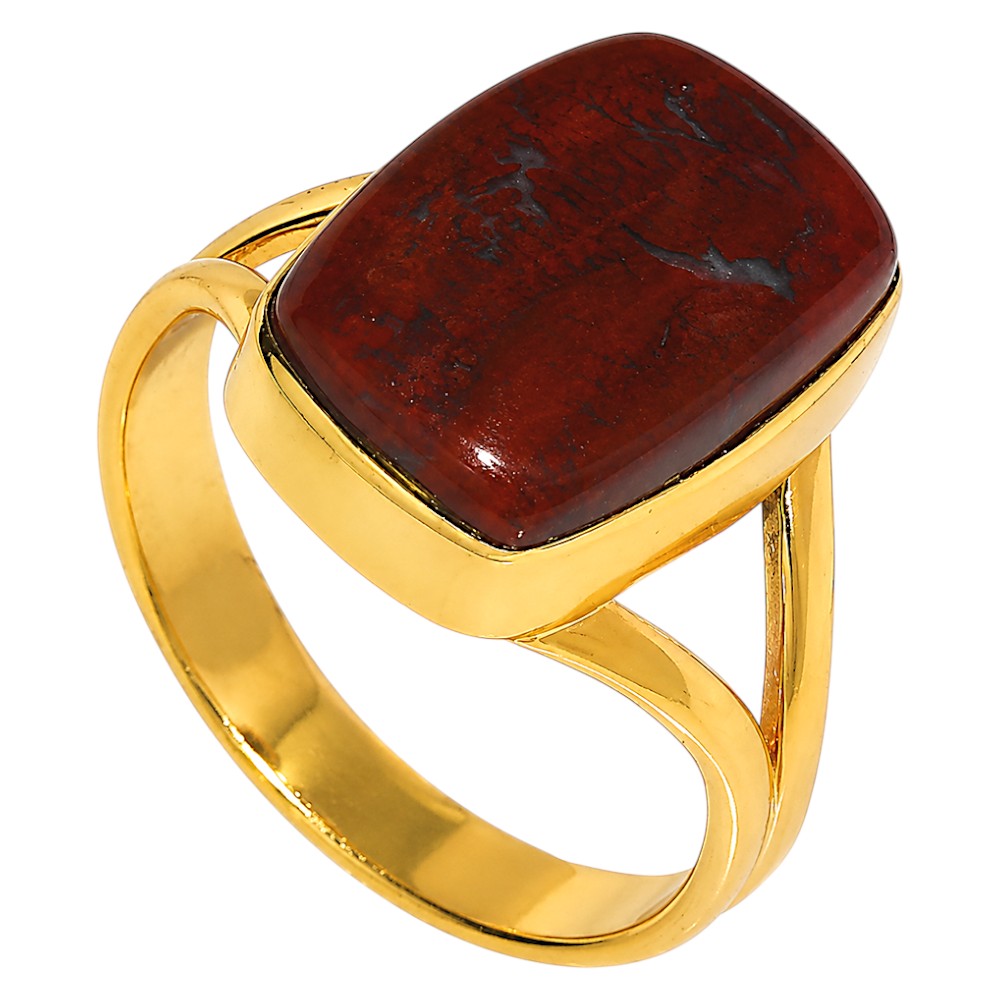 Red Moss Agate Ring size-10 RM-1002 TR01796
